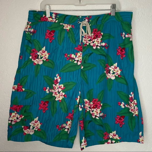 Polo Ralph Lauren Swim Trunks Men's XL Floral Pattern Classic - Picture 2 of 13